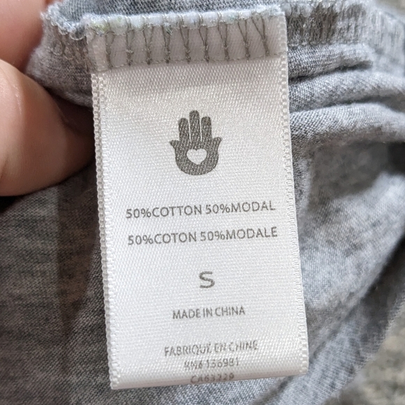 ✨3/$15 Spiritual Gangster Peloton grey striped workout tank top S - Picture 7 of 8